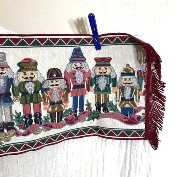 Christmas Christmas Nutcrackers Tapestry Table Runner - Picture 4 of 6